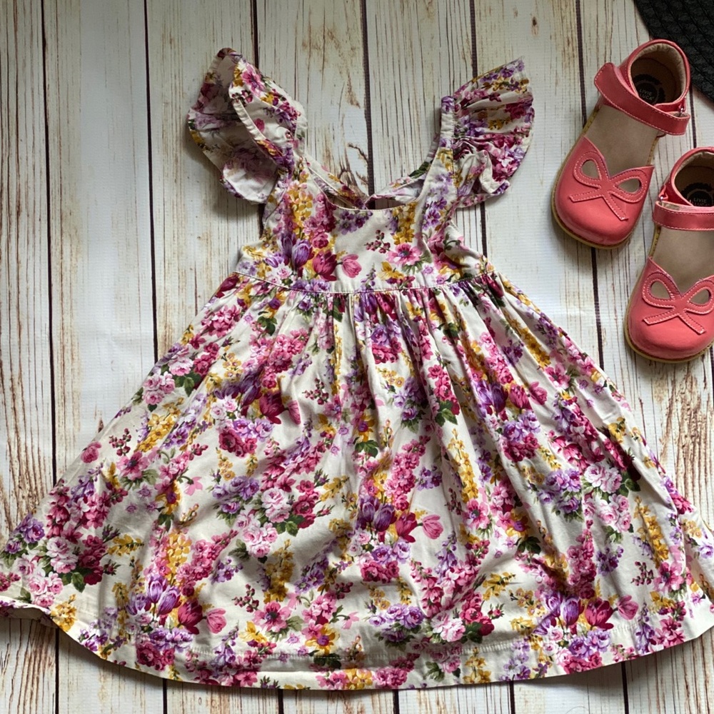 Lacey Lane girls Floral dress